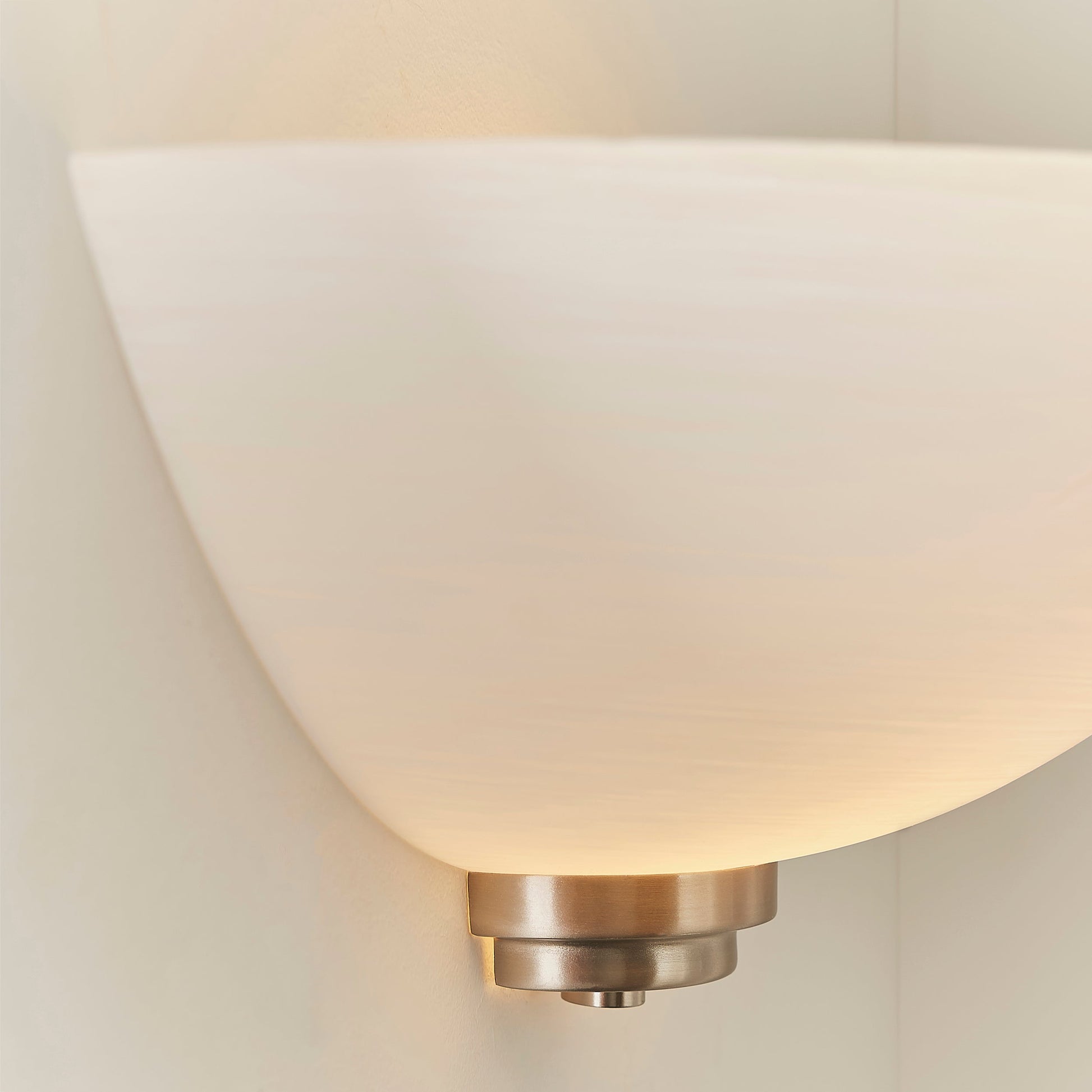 Welles Wall Light, Satin Chrome