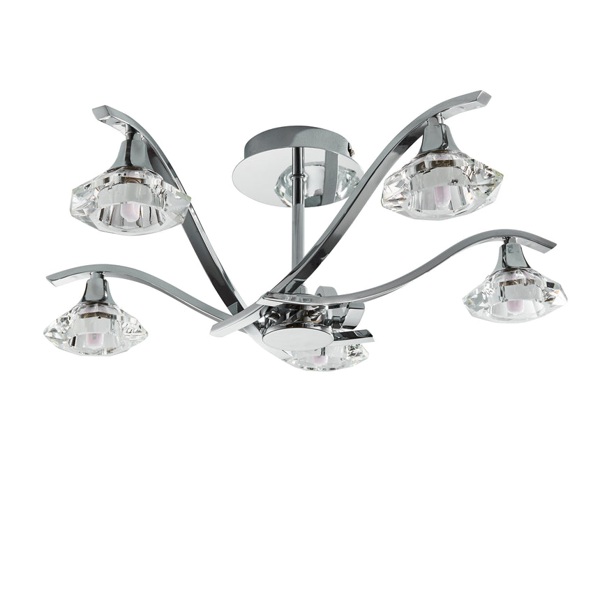 Langella 5 Light Semi Flush Ceiling Light