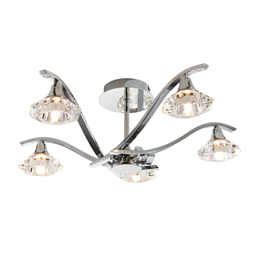 Langella 5 Light Semi Flush Ceiling Light