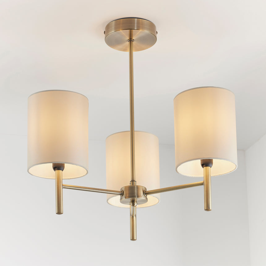 Brio 3 Light Semi-flush Ceiling Light