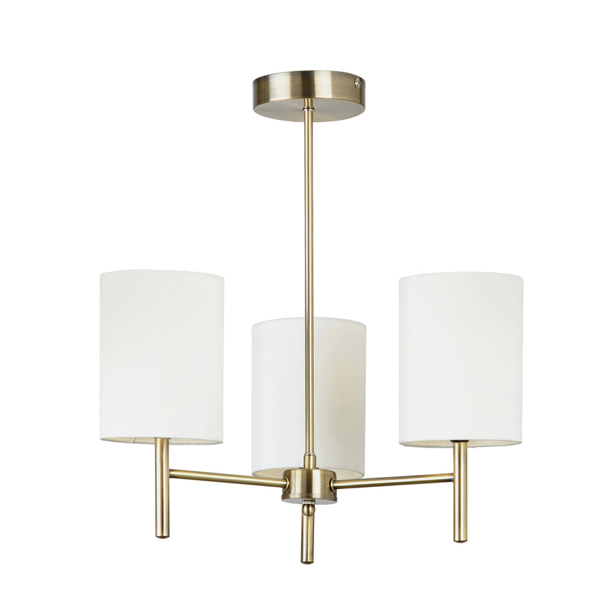 Brio 3 Light Semi-flush Ceiling Light