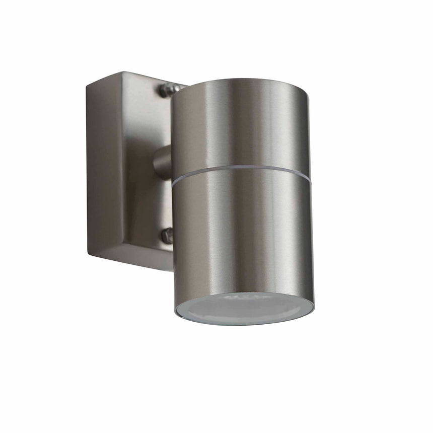 Canon Outdoor Down Wall Light, Stainless Steel