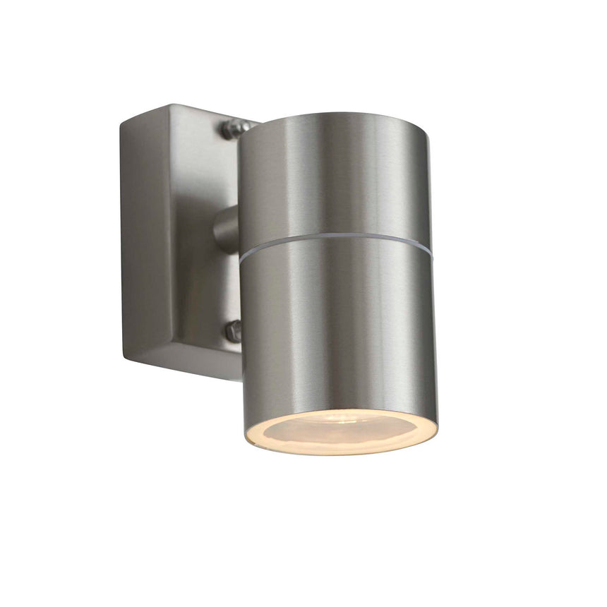 Canon Outdoor Down Wall Light, Stainless Steel