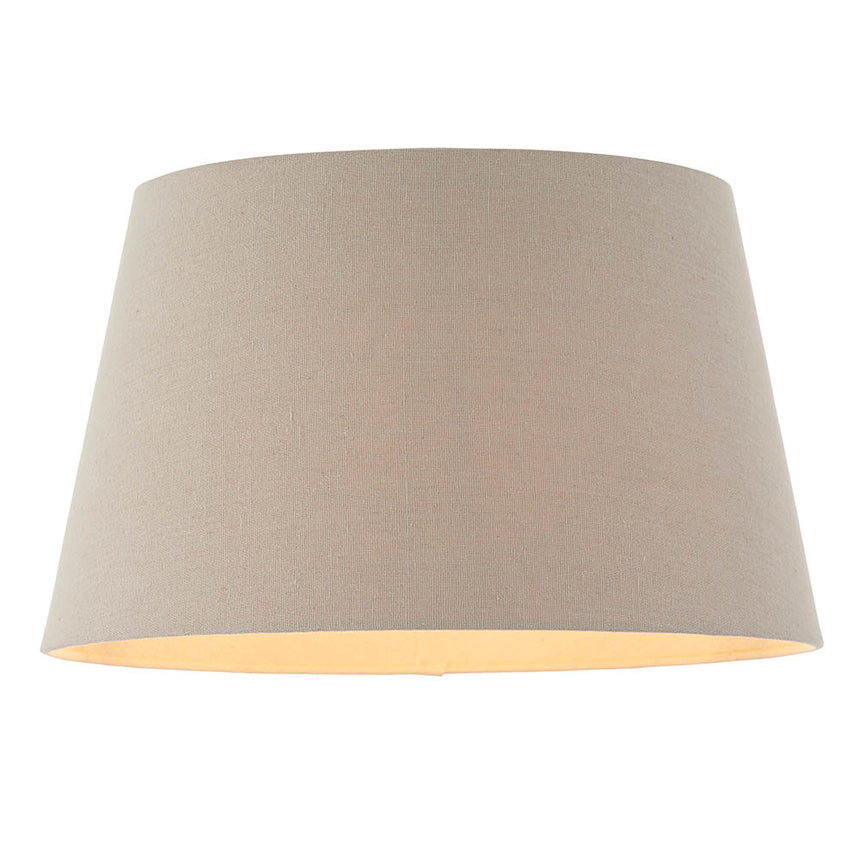 Tapered Linen Drum Lamp Shade, 35cm