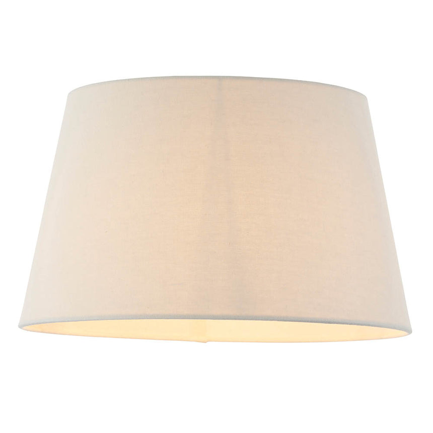 Tapered Linen Drum Lamp Shade, 35cm