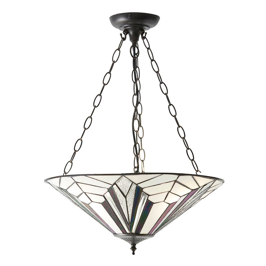 Astoria 48cm Inverted Tiffany Pendant Light