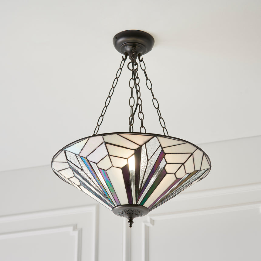 Astoria 48cm Inverted Tiffany Pendant Light