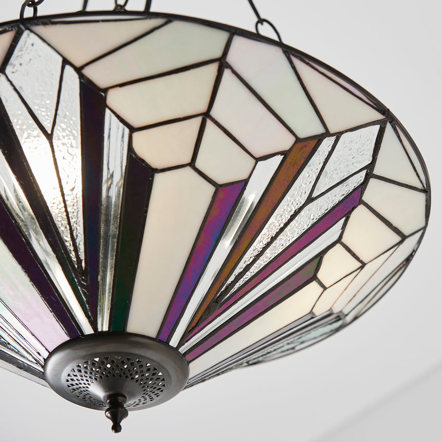 Astoria 48cm Inverted Tiffany Pendant Light