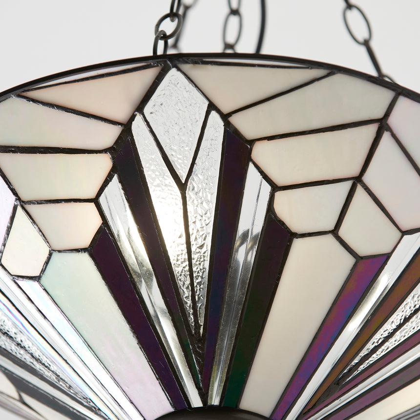 Astoria 48cm Inverted Tiffany Pendant Light