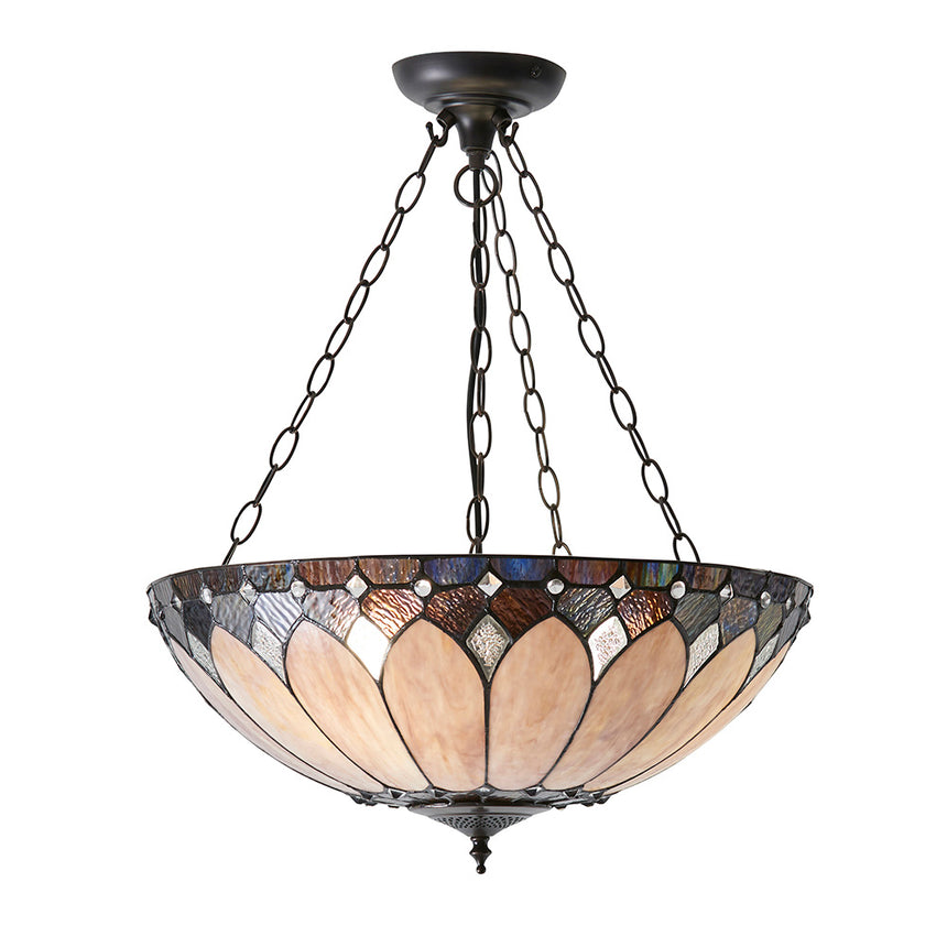 Brooklyn 50cm Inverted Tiffany Pendant Light