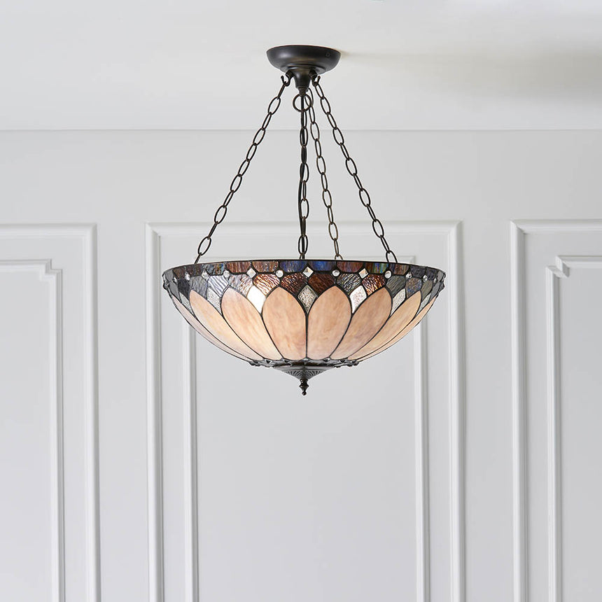 Brooklyn 50cm Inverted Tiffany Pendant Light