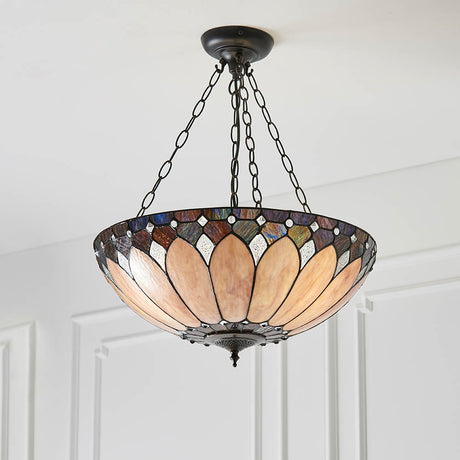 Brooklyn 50cm Inverted Tiffany Pendant Light