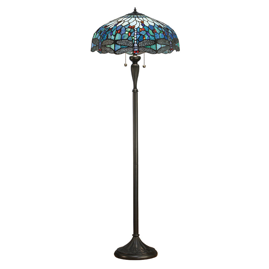 Tiffany Dragonfly Blue Floor Lamp