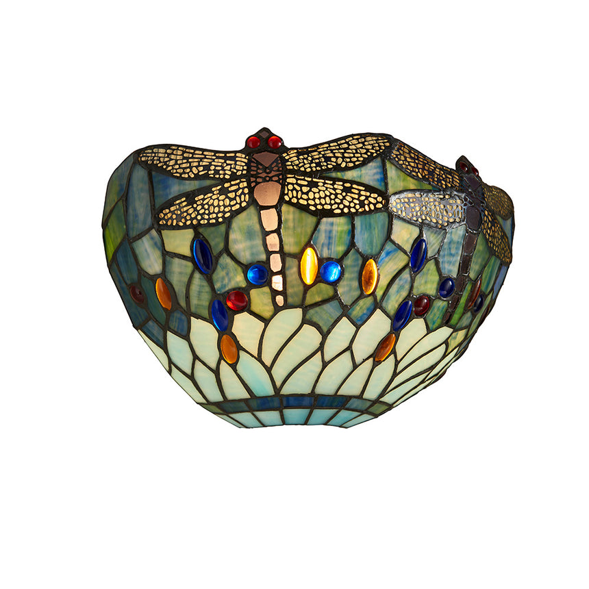 Tiffany Dragonfly Blue Wall Light