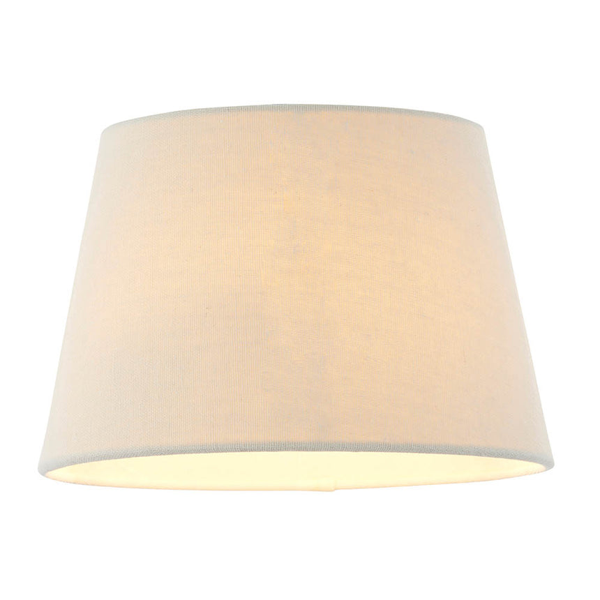 Tapered Linen Drum Lamp Shade, 20cm