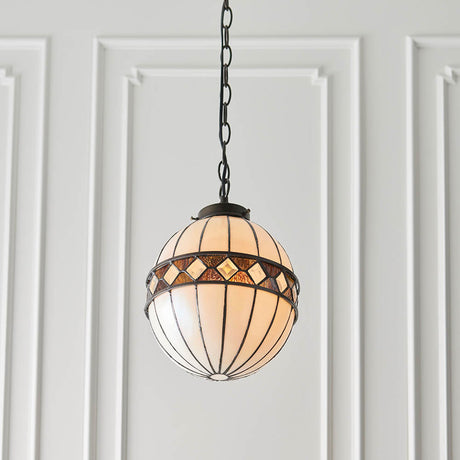 Fargo 25cm Globe Tiffany Pendant Light