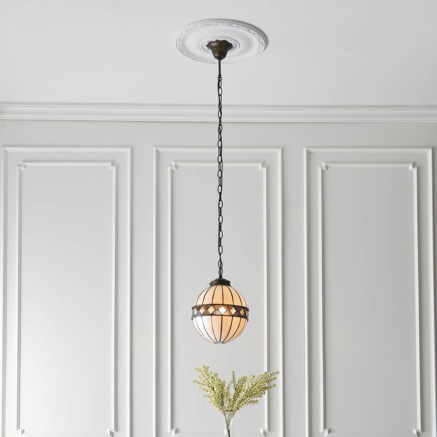 Fargo 25cm Globe Tiffany Pendant Light