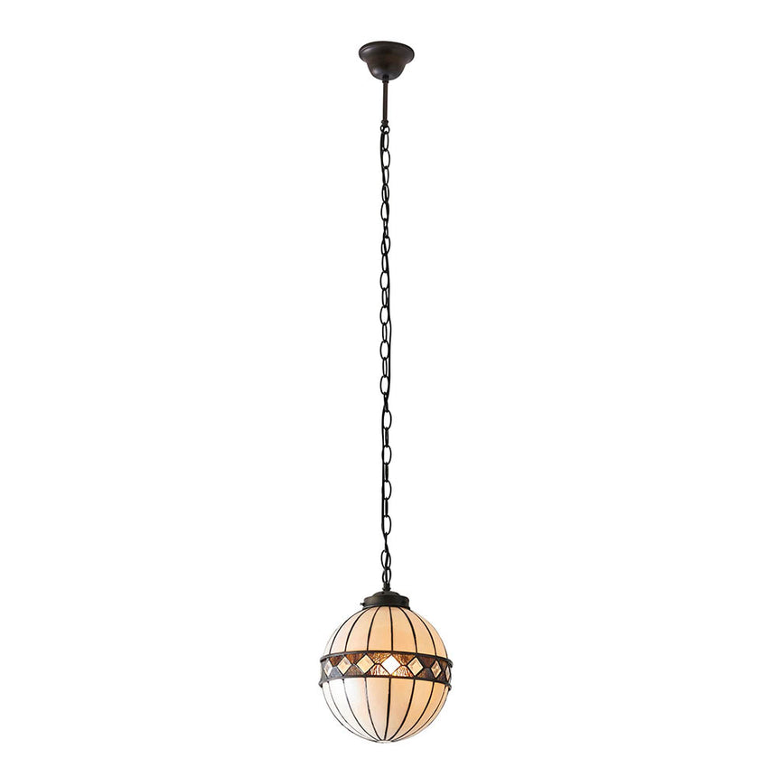 Fargo 25cm Globe Tiffany Pendant Light