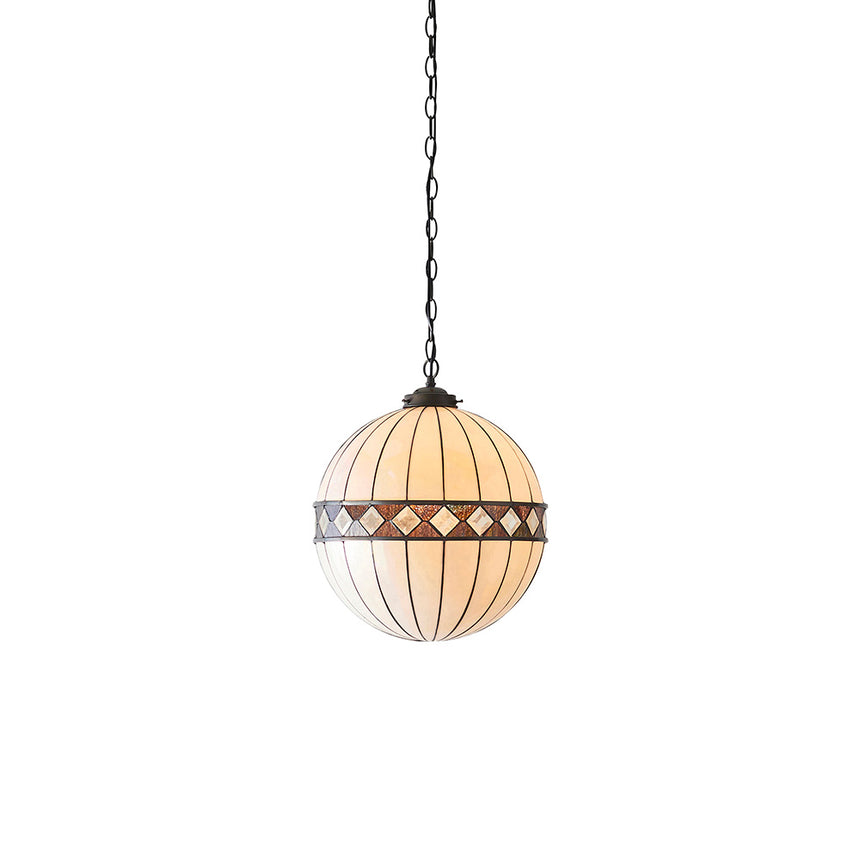 Fargo 40cm Globe Tiffany Pendant Light