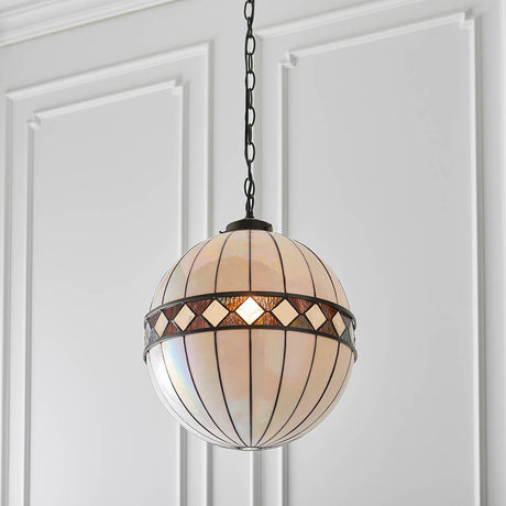 Fargo 40cm Globe Tiffany Pendant Light