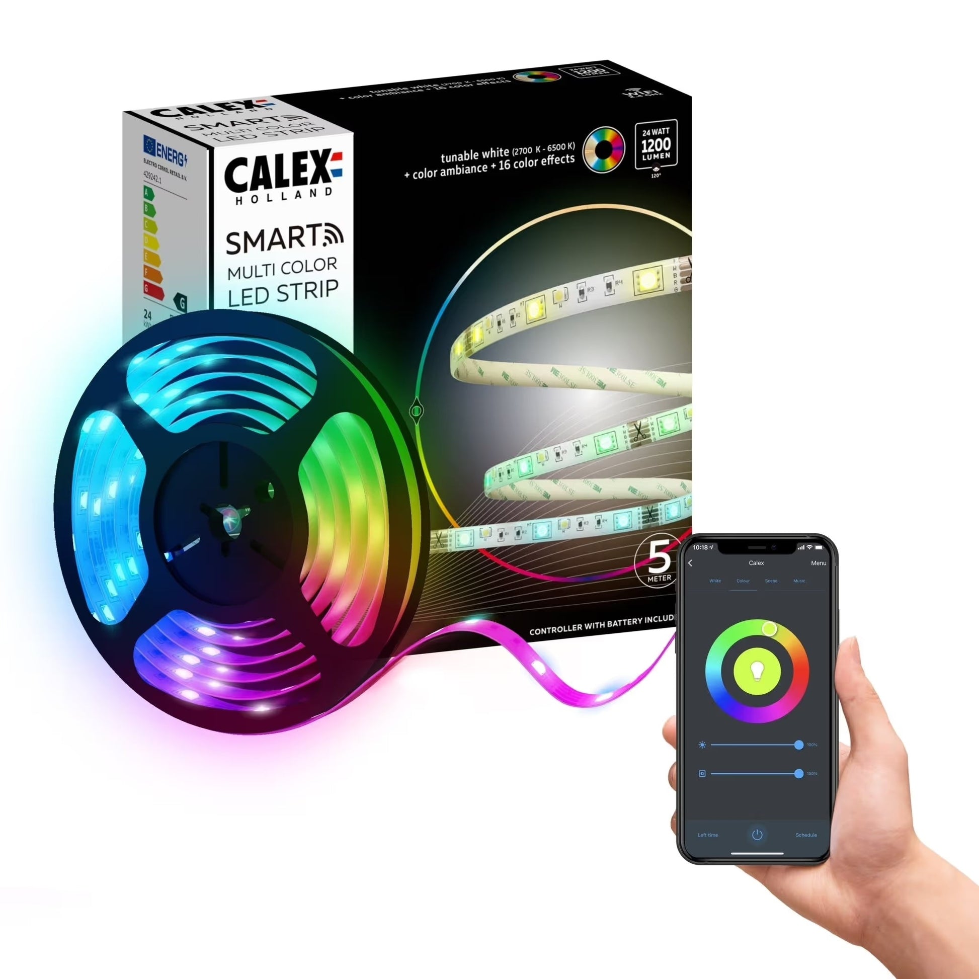 Calex Smart LED Strip - 5m - RGB + CCT