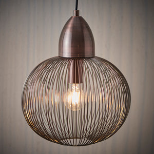 Nicola Pendant Light, Antique Copper