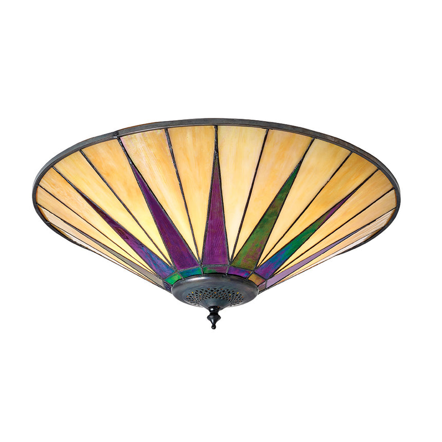 Dark Star 49cm Tiffany Flush Ceiling Ceiling Light