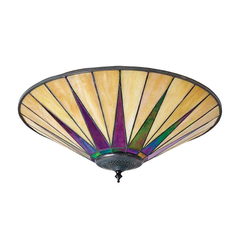 Dark Star 49cm Tiffany Flush Ceiling Ceiling Light