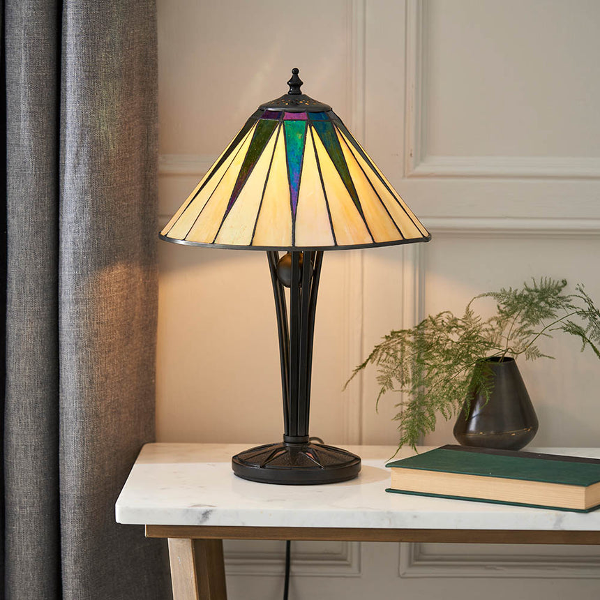 Dark Star Small Tiffany Table Lamp