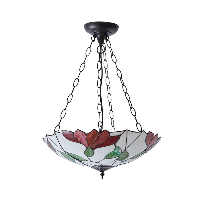 Botanica 45cm Inverted Tiffany Pendant Light