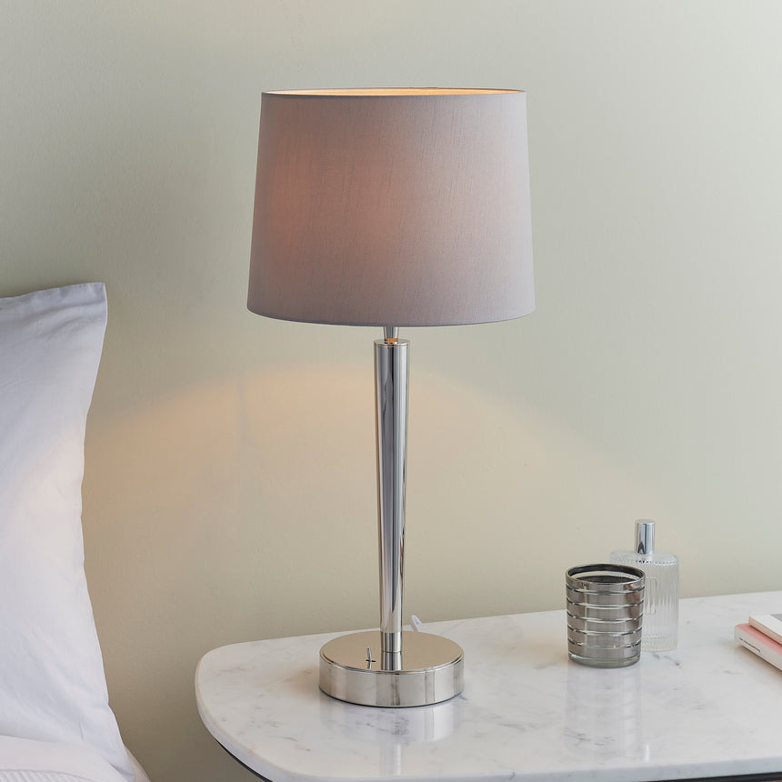 Syon Table Lamp, Nickel