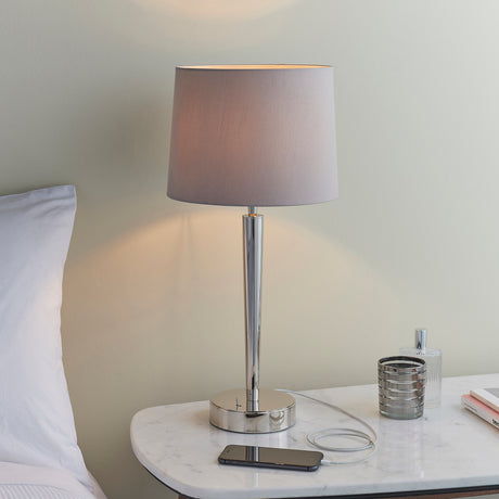 Syon Table Lamp, Nickel