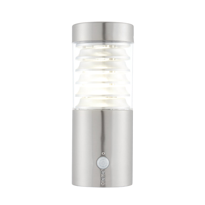 Equinox LED PIR Outdoor Wall Light, Stainless Steel