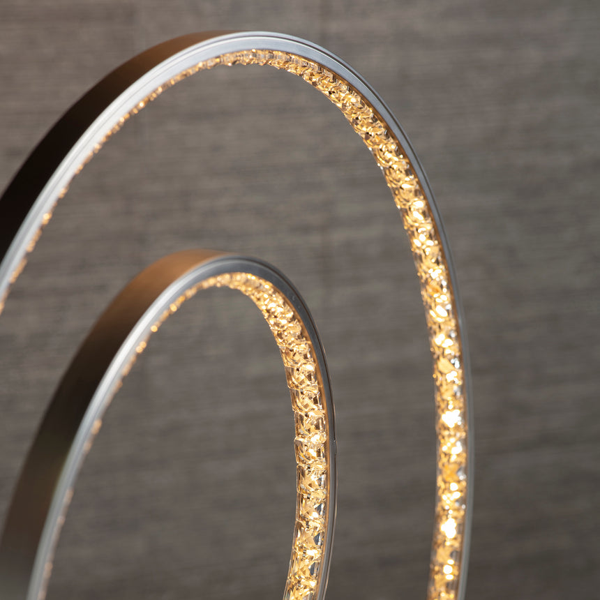 Eternity LED Table Lamp, Matt Nickel