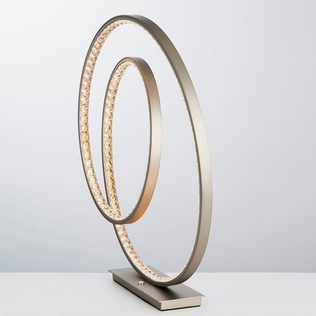 Eternity LED Table Lamp, Matt Nickel