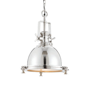 Fenton Industrial Pendant Light, Nickel