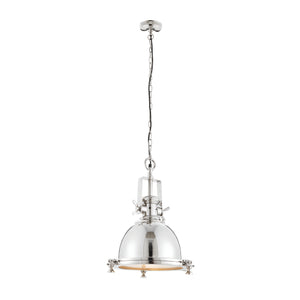 Fenton Industrial Pendant Light, Nickel