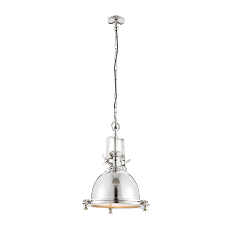 Fenton Industrial Pendant Light, Nickel