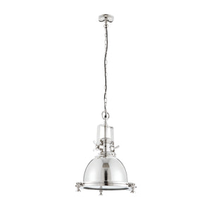 Fenton Industrial Pendant Light, Nickel