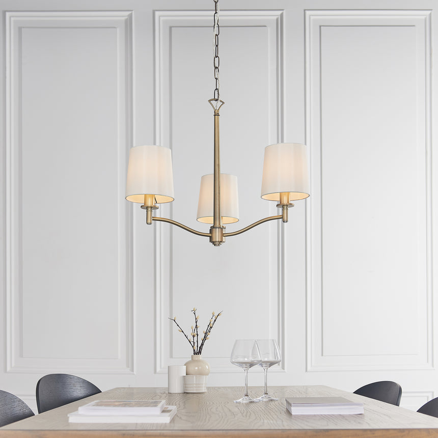 Ortona 3 Light Pendant Chandelier