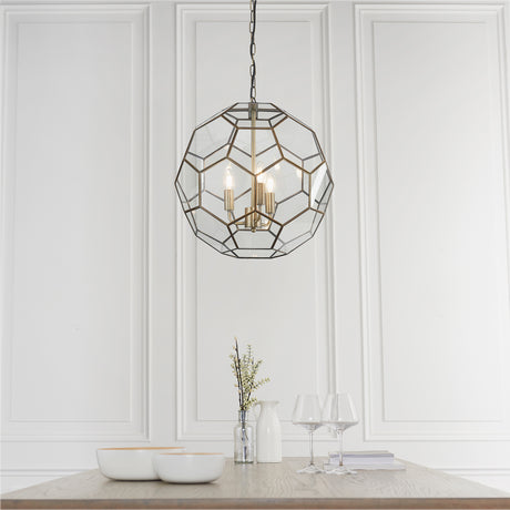 Miele 47 Pendant Light, Antique Brass/Clear