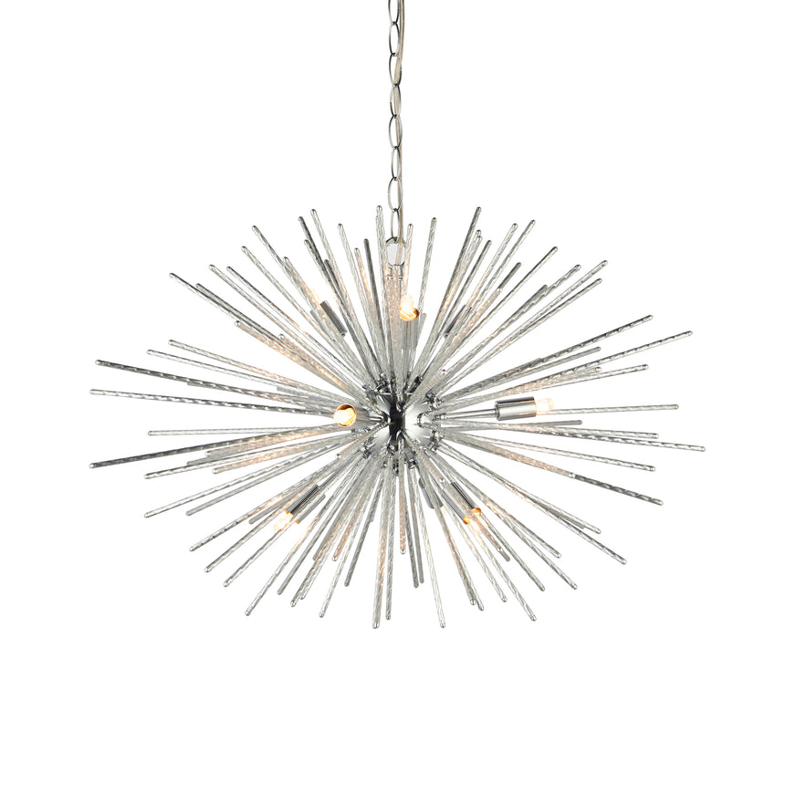 Lena 9 Light Sputnik Pendant Light, Chrome