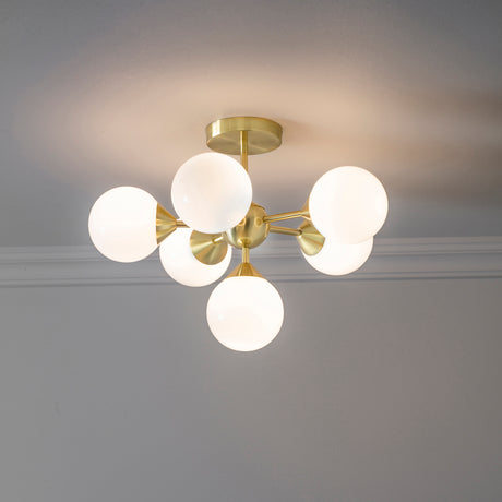 Munroe 6 Light Semi-flush Ceiling Light