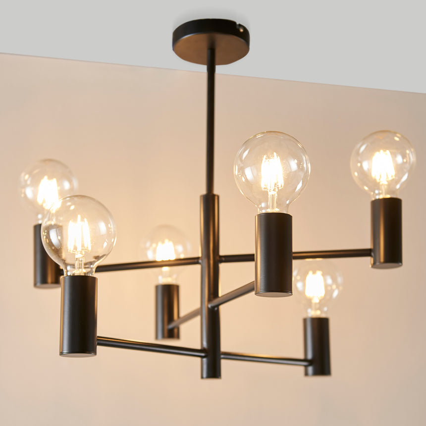 Studio 6-Light Semi-flush Ceiling Light