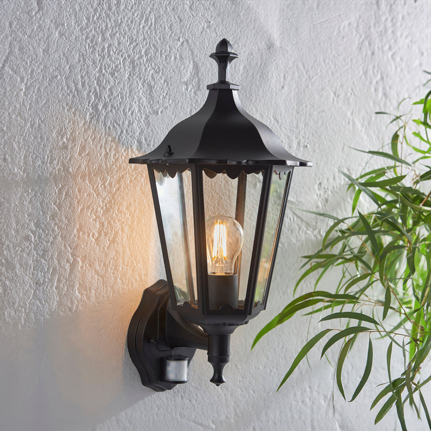 Burford Outdoor Wall Lantern with PIR