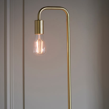 Rubens Floor Lamp, Brushed Brass