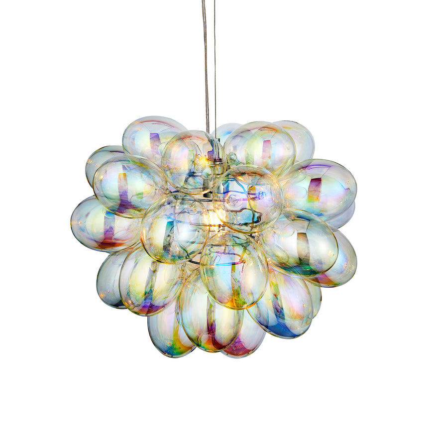 Infinity Iridescent Glass Pendant Light