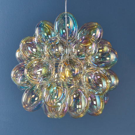 Infinity Iridescent Glass Pendant Light