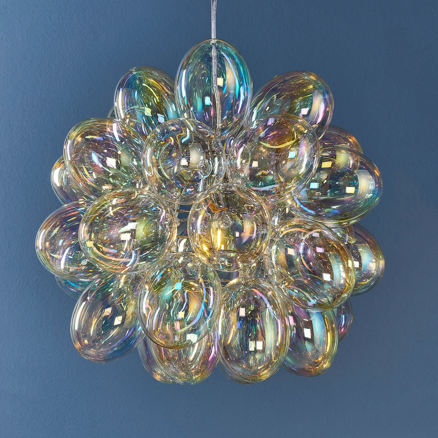 Infinity Iridescent Glass Pendant Light