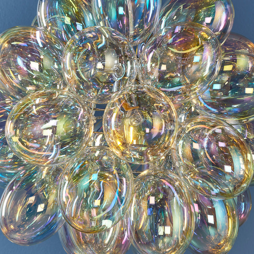 Infinity Iridescent Glass Pendant Light